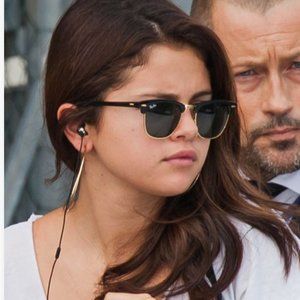 NWOT RayBan Clubmaster Gold Black